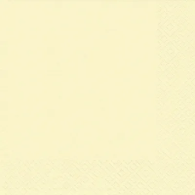 Produktbild von Serviette Zelltuch - 25 x 25 cm uni creme.