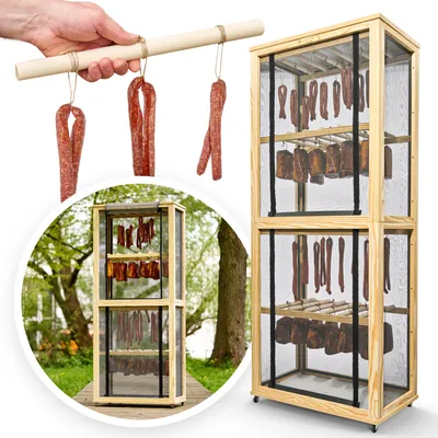 Immagine prodotto di Armadio di stagionatura L.E.W. per carne e salsicce, pesce e carne secca Armadio di essiccazione Ideale per la produzione di salsicce in proprio Modello verticale 5