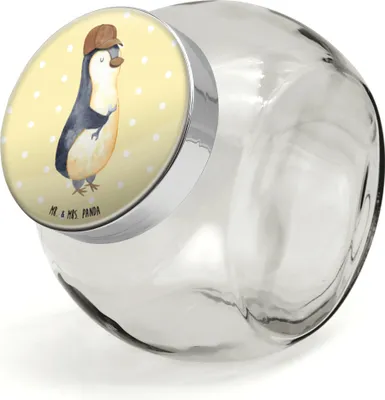 Produktbild von Mr. & Mrs. Panda Kaffeedose Wenn Papa es nicht reparieren kann, sind wir am Arsch L 870ml - Gelb Pastell - Geschenk, Teedose, Vatertag, keksdose glas, Vorratsbehälter