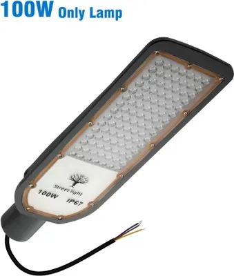 Produktbild von LED Straßenbeleuchtung - 100W Straßenlampe - IP67 wasserdicht - 85–265V AC - Aluminiumgehäuse - Farbwechsel