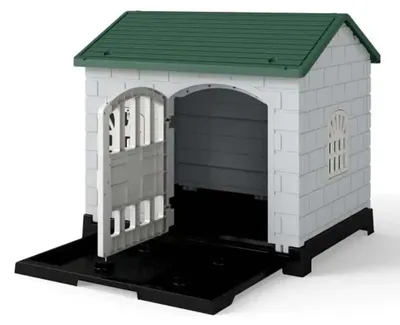 Image de Abri de jardin pour chien, conçu pour l'extérieur, avec une porte et 3 fenêtres