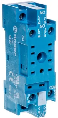 Obrázek produktu pro Základna pro moduly řad 55.32/85.02 a 99.01, svorkovnice, montáž na 35mm DIN lištu, typ 94.82SMA