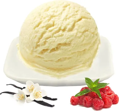 Produktbild von Vanille Himbeere Low Carb Eis Pulver Vegan Zucker-, laktosefrei 333 g