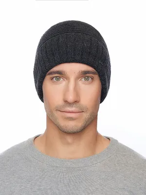 Immagine prodotto di Berretto da uomo in maglia - 9029 - nero/grigio scuro
