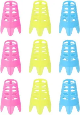 Immagine prodotto di Set da allenamento per il golf con 9 tee in plastica, per uso interno ed esterno, simulatore per esercizi a casa e sul prato