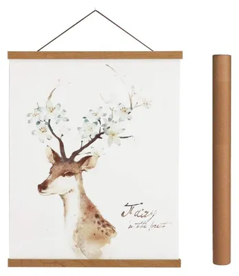Produktbild von Solidchoice – Magnetischer Posterhalter in einem Holzrahmen mit Beleuchtung