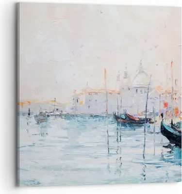 Produktbild von Bild auf Leinwand - Leinwandbild - Venedig Basilika - 70x70cm - Wand Bild - Wanddeko - Wandbilder - Leinwanddruck - Bilder - Kunstdruck - Wanddekoration - Leinwand bilder - Wandkunst - AC70x70-3662