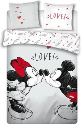 Produktbild von Disney Minnie Mouse Bettbezug Love - Baumwolle