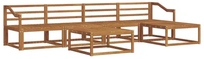 Produktbild von vidaXL Outdoor-Sofagarnitur 6 pcs Natur Massivholz Akazie
