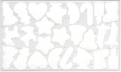 Produktbild von Ausstechform für 25 Plätzchen, Weihnachtsmotiv, 37 x 22 cm