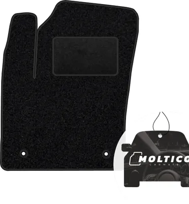 Produktbild von moto-MOLTICO Fahrer Fußmatte Auto Velours Fahrerseite Autoteppiche Schwarz Fahrermatte 1-teilig passend für Toyota C-HR ab 2016