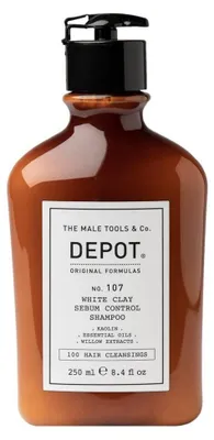 Obrázek produktu pro Depot No. 107 White Clay Sebum Control Shampoo čisticí šampon proti podráždění pokožky 250 ml