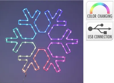 Image de Décoration Led Cristal Glace Rvb Usb Lumière D'ambiance Rvb Effet Glace - Basics