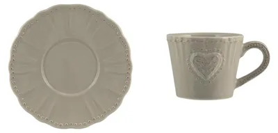 Obrázok produktu pre Sada 6 keramických šálok na kávu s podšálkami