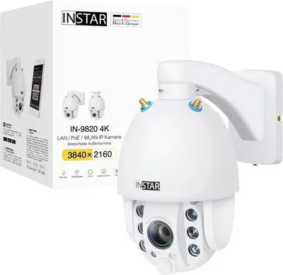 Produktbild von INSTAR IN-9820 4K weiß - LAN PoE WLAN Version