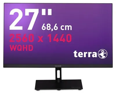 Immagine prodotto di Monitor LCD/LED TERRA 2771W PV 2K IPS, colore nero, con connessioni HDMI, DisplayPort e USB-C
