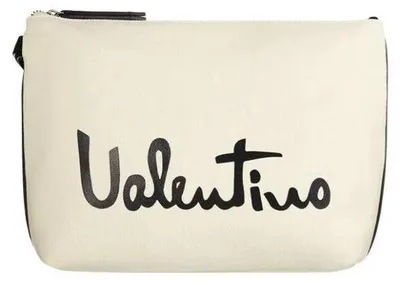 Immagine prodotto di Valentino - Borsa cosmetici da donna "Nero", logo NA519 (taglia unica) (ecru)