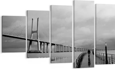 Produktbild von Bild auf Leinwand - Leinwandbild - Architektur fahrrad lissabon tourismus - 100x60cm - Wand Bild - Wanddeko - Leinwanddruck - Bilder - Kunstdruck - Leinwand bilder - Wandkunst - EG100x60-2127