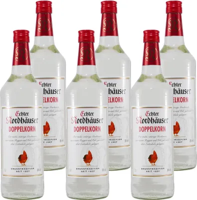 Produktbild von Echter Nordhäuser Doppelkorn (6 x 1,0L)