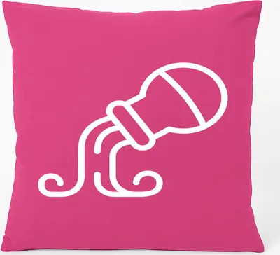 Produktbild von Huuraa Kissen Wassermann Sternzeichen Symbol 40x40cm mit Füllung Fuchsia Baumwolle Dekokissen Geschenkidee