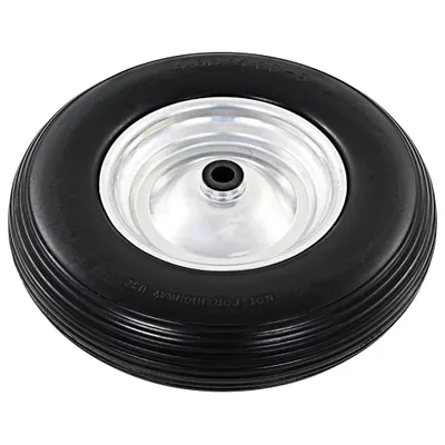 Immagine prodotto di Ruota per Carriola con Asse inPoliuretanoSolido 4.00-8 390 mm