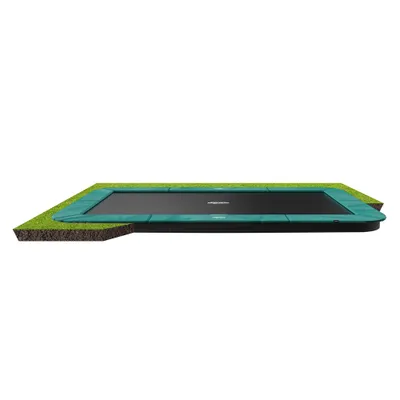 Produktbild von BERG Trampolin FlatGround rechteckig 410 x 250 cm grün ohne Netz Ultim Champion Sports