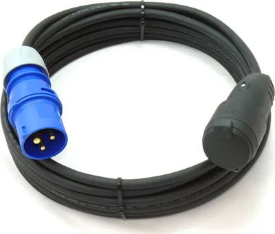 Produktbild von CEE Stecker auf Schuko Adapterkabel Caravan H07RN-F 3G1,5 / 3G2,5 5-50m, Querschnitt:3x2.5mm², Länge:45m