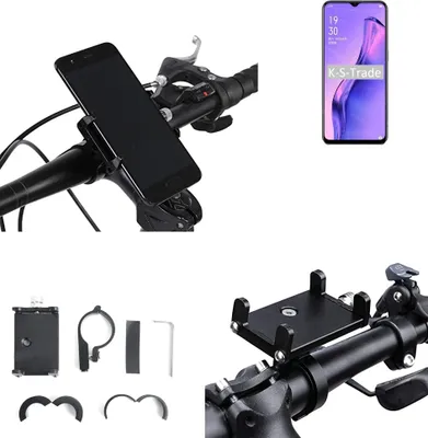 Produktbild von K-S-Trade Handyhalterung für das Fahrrad kompatibel mit Oppo A31 Halter Lenkstange Fahrradhalterung Motorrad Bike Mount Befestigung Smartphone Handy