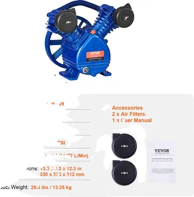 Produktbild von VEVOR Luftkompressor, 3,0 PS, 5,5 PS, 116 PSI Maximaldruck, 185 PSI Maximaldruck, 3 PS