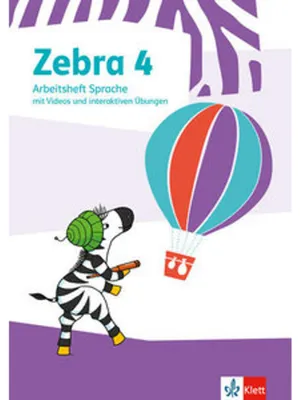 Immagine prodotto di Zebra 4. Arbeitsheft Sprache mit Videos und interaktiven Übungen Klasse 4