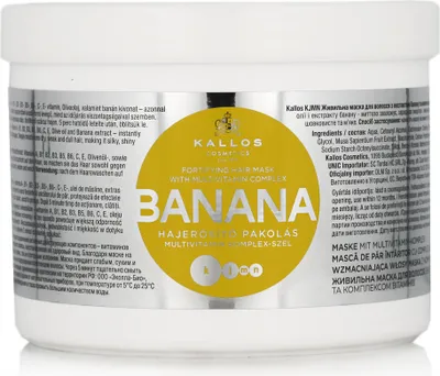 Zdjęcie produktu dla Kallos Banana wzmacniająca maska do włosów 500 ml