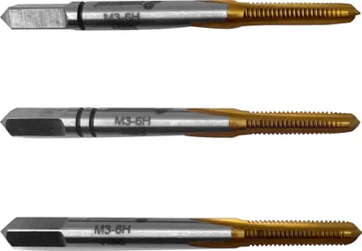 Produktbild von PAULIMOT Hand-Gewindebohrer-Satz 3-teilig M3 x 0,5