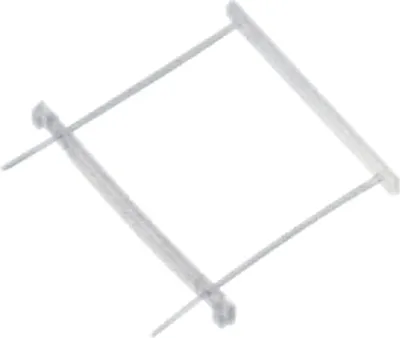 Produktbild von Abheftbügel mit Deckschiene Kunststoff 50 Stück farblos.