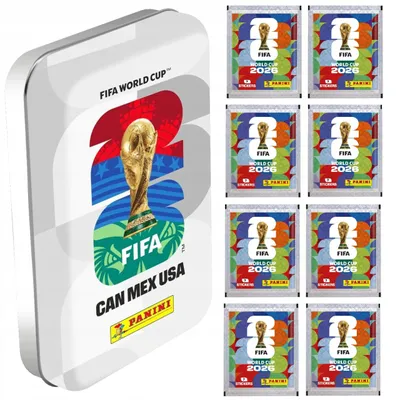 Image de PANINI FIFA World Cup 2026 Small Tin: 8 Packs, 56 Stickers