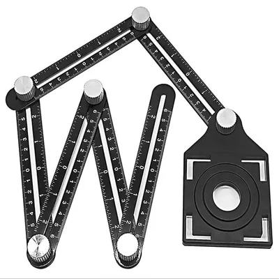 Produktbild von Hoekwerkzeug, verstellbar – Mehrfachlineal – Winkelmesser – Konturkopie – Aus Aluminiumlegierung – Für Keramikfliesen – Messlatte
