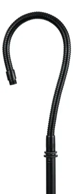 Productafbeelding van Gator Frameworks GFW-MIC-GN19, 19-inch, zwarte microfoonhouder met zwanenhals