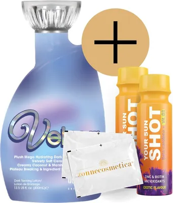 Produktbild von Devoted Creations - Velour + 2 Your Sun Shots + 2 Erfrischende Tücher