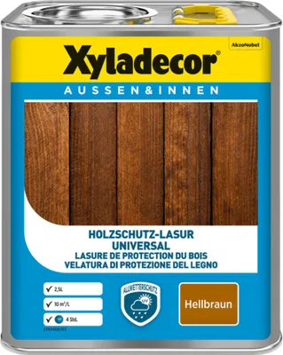 Produktbild von Xyladecor Universallasur 2,5L hellbraun
