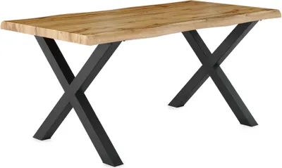 Produktbild von Marlon 2- Esstisch Wildeiche & Schwarz - ca. 160 x 90 cm