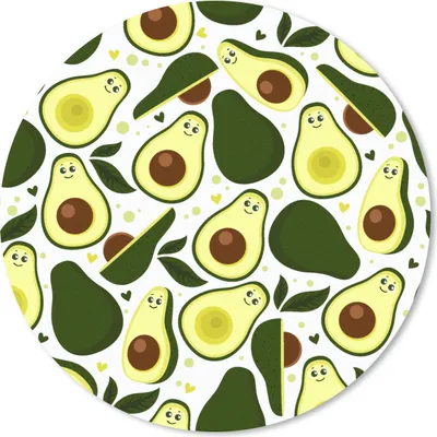 Produktbild von MuchoWow® Mauspad Mousepad Muster - Avocado - Frucht 30x30 cm - Mousepads - Maus Mat - Pad - Mausunterlage - Tischunterlage - Schreibtischmatten