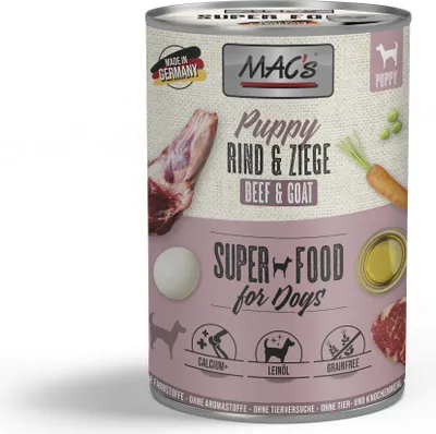 Produktbild von MAC's DOG - Puppy Dose 6x400g | Rind & Ziege