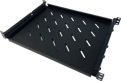Produktbild von 19” Universeller Fachboden 350 bis 590 mm - 1 HE