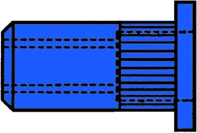 Image de Gesipa Rivet aveugle écrou St M10x12x20,5 Standard KS 3,0-6,0mm (paquet de 100 pièces) (1433710)