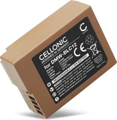 Image de CELLONIC 1x Batterie pour Appareil photo Compatible avec Panasonic Lumix DMC-FZ1000, Lumix DMC-FZ300, Lumix DMC-FZ2000, DMW-BLC12 - (1100mAh, 7.2V)