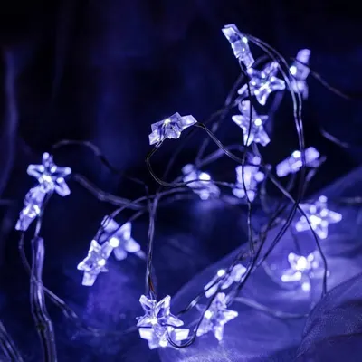 Obrázok produktu pre DECOLED LED reťaz na batérie, ľadovo biela, 20 diód, 2,3 m