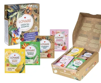 Produktbild von LOVARÉ Grüner Tee Assorted coll. 48g (32 Beutel, Teekollektion)