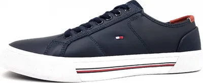 Produktbild von TOMMY HILFIGER Sneaker Herren Leder Blau BF680 - Größe: 40