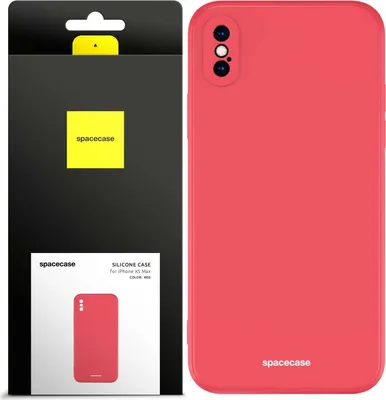 Image de Coque en silicone SPACECASE Coque en silicone pour iPhone XS Max Rouge