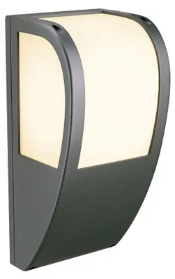 Zdjęcie produktu dla SLV Keras 227176 Outdoor wall light Energy-saving bulb, LED (monochrome) E-27 24 W Anthracite