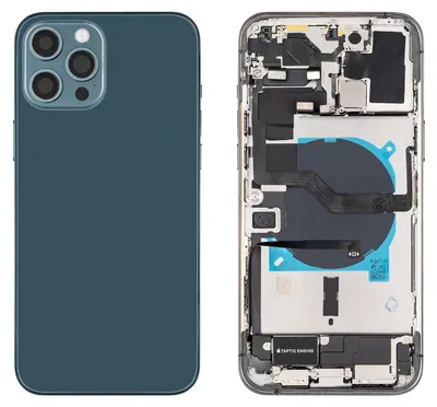 Produktbild von iPhone 12 Pro Max Gehäuse mit Backcover Pazifikblau